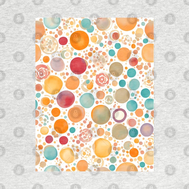 different sizes and colors circles pattern by John`s patterns